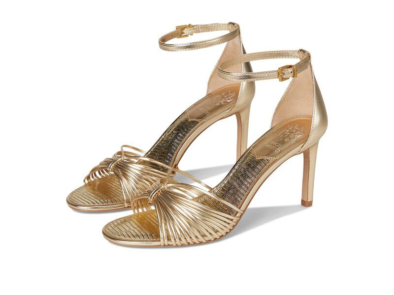 ヴィンスカムート レディース シューズ ヒール サンダル Vince Camuto Blaine Strappy Band Higheel Sandals Egyptian Gold ゴールド