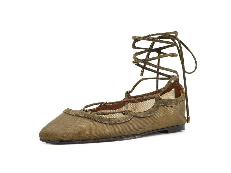 メイドウェル レディース シューズ サンダル メッシュ レース Madewell Greta LaceUp Mesh Dark Olive オリーブ