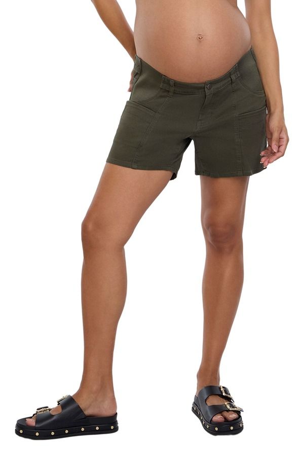 マザーフッドマタニティー レディース ボトムス ハーフパンツ・ショーツ MOTHERHOOD MATERNITY Under the Belly Utility Maternity Short Deep Depths