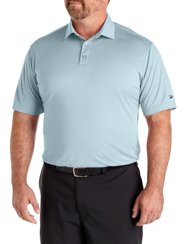 リーボック メンズ トップス ポロシャツ トール Reebok Big Tall Performance Heather Polo Shirt Ice Blue ブルー