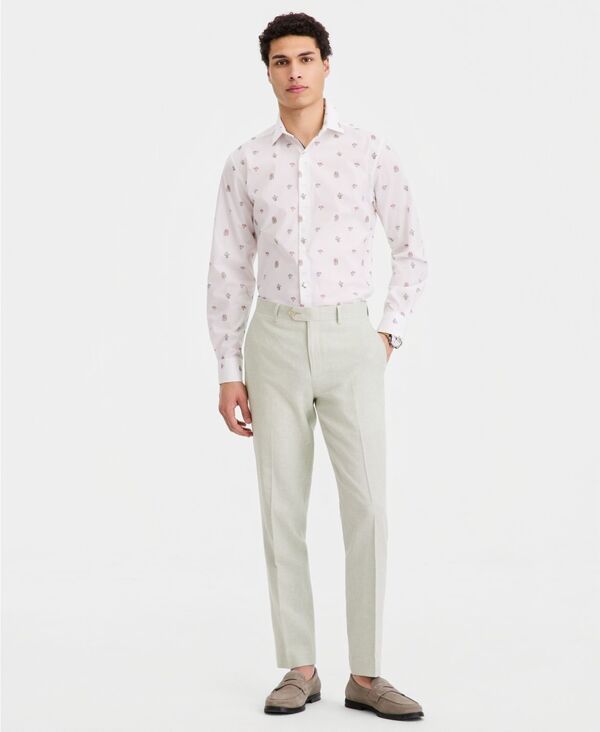 バースリー メンズ ボトムス カジュアルパンツ リネン Bar III MenslimFit LinenBlend Suit Separates Pants Macys Exclusive Mint ミント