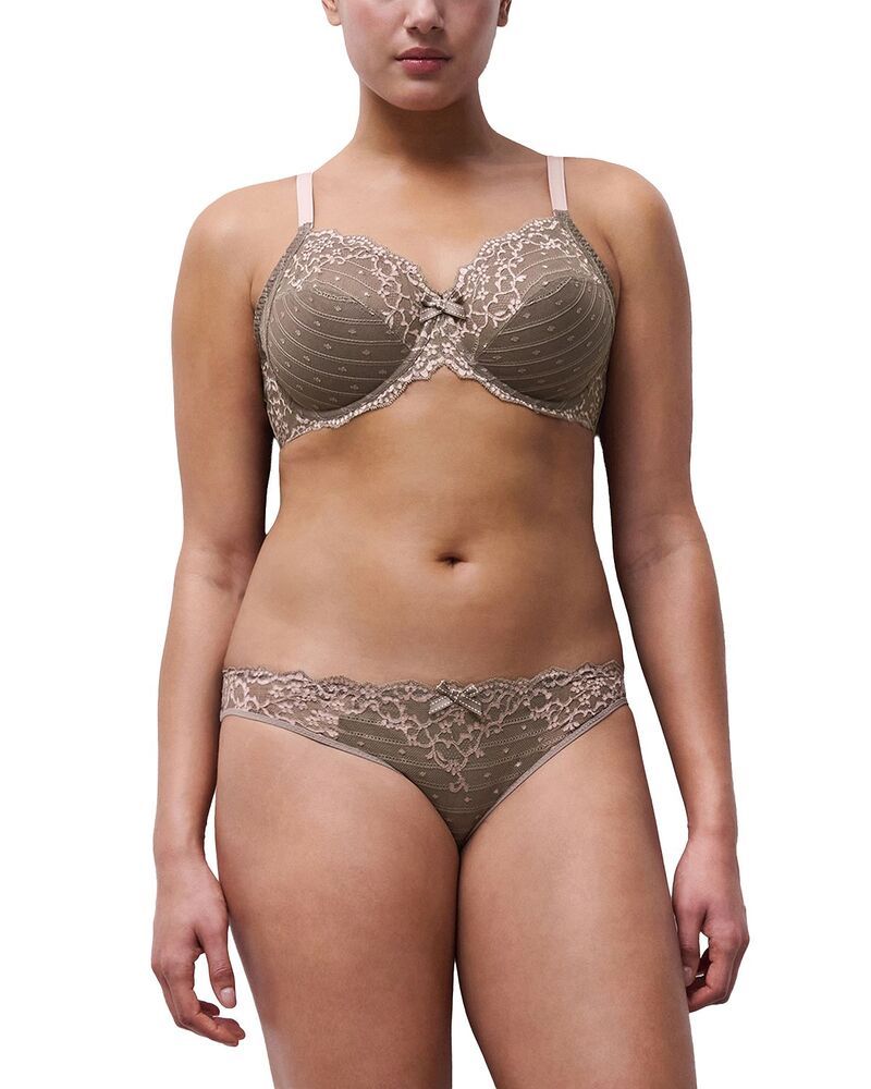シャントル レディース アンダーウェア ブラジャー Chantelle Rive Gauche Full Coverage Unlined Bra Bronzed TaupeRose Sable トープ