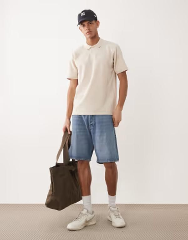 ジャック アンド ジョーンズ メンズ ボトムス ハーフパンツ・ショーツ ショートパンツ デニム Jack Jones Tony loose denim shorts in mid Blue Denim 416 デニム