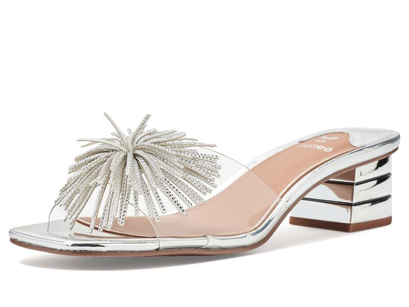 ジェイレニー レディース シューズ ヒール サンダル J Renee Ozara Slip On Sandals ClearSilver シルバー