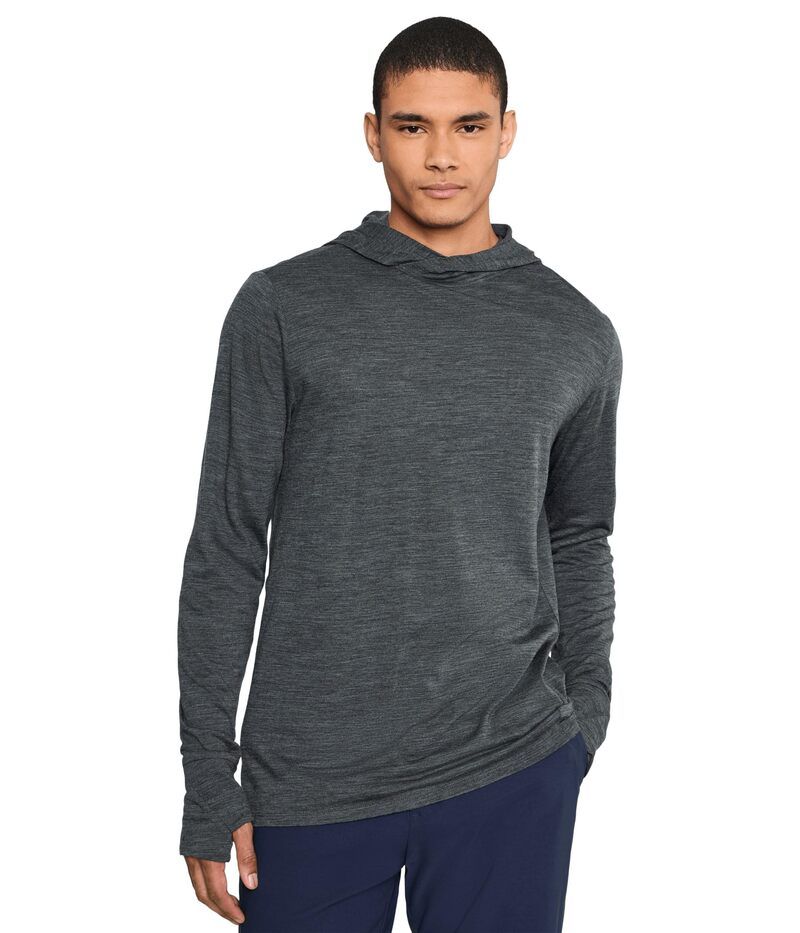 スマートウール メンズ アウター パーカー・スウェット Smartwool Merino Sun Hoodie Iron Heather ヘザー