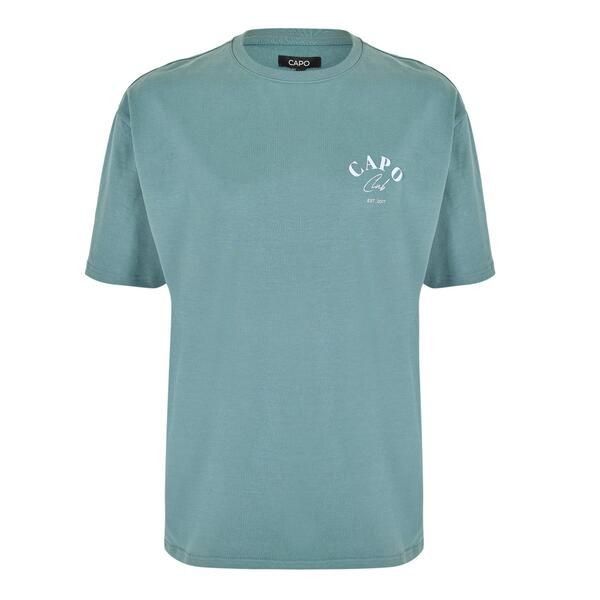 カポ メンズ トップス Tシャツ CAPO Beach Club TShirt Sn00 Blue ブルー