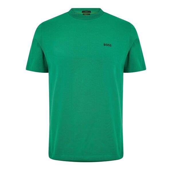 ボス メンズ トップス Tシャツ コットン ロゴ Boss Mens BOSS GREEN TShirt with Logo Design Stretch Cotton Green 319 グリーン