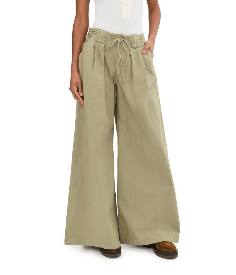 フリーピープル レディース ボトムス カジュアルパンツ ワイドレッグ Free People Julien Wide Leg Chino Chinchilla