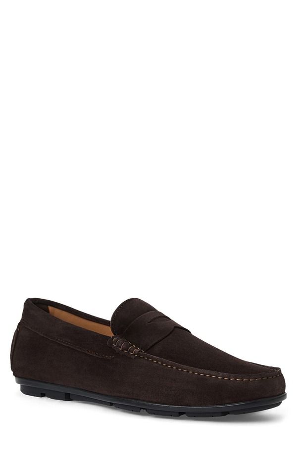 アクアタリア メンズ シューズ スリッポン・ローファー Aquatalia Enzo Wateresistant Driving Loafer Dark Brown Suede ブラウン