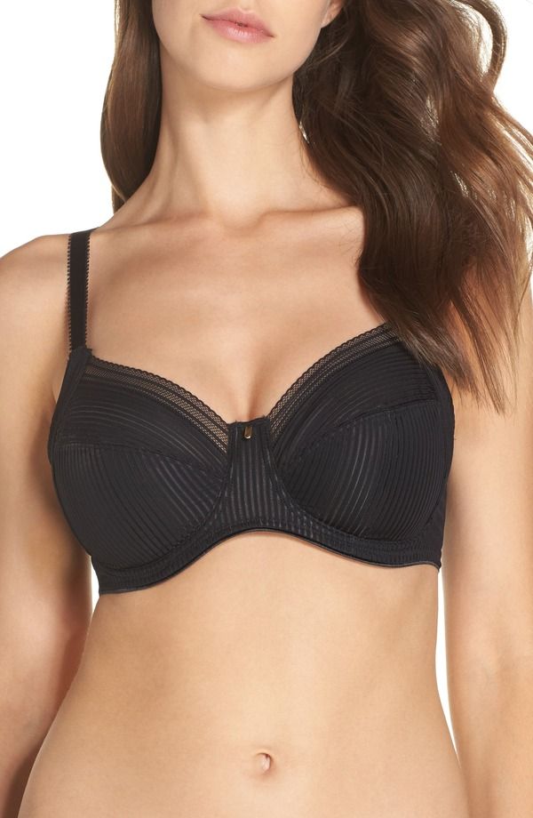 ファンタジー レディース アンダーウェア ブラジャー Fantasie Fusion Underwire Side Support Bra Black ブラック