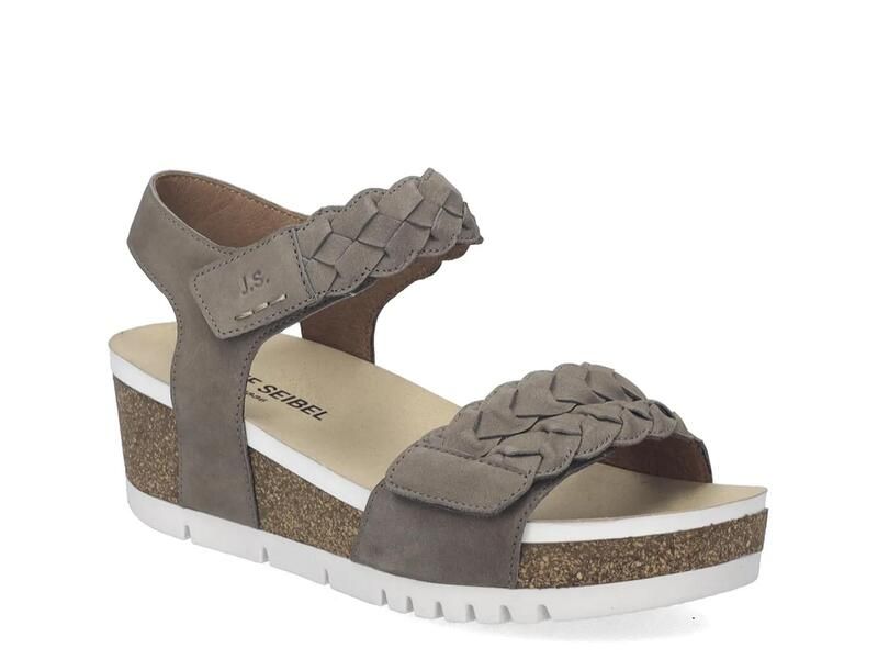 ジョセフセイベル レディース シューズ サンダル Josef SeibelQuinn 22 Wedge Sandal Womens Grey グレー
