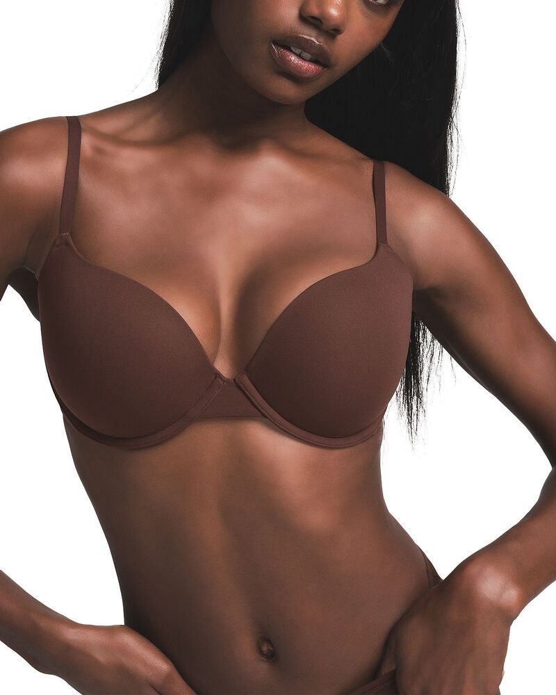 スキムズ レディース アンダーウェア ブラジャー SKIMS Fits Everybody Push Up Demi Bra Cocoa ココア