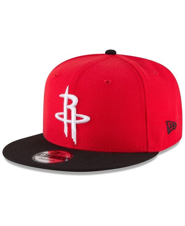 ニューエラ メンズ アクセサリー 帽子 New Era Mens Red Black Houston Rockets TwoTone 9FIFTY Adjustable Hat Red Black ブラック