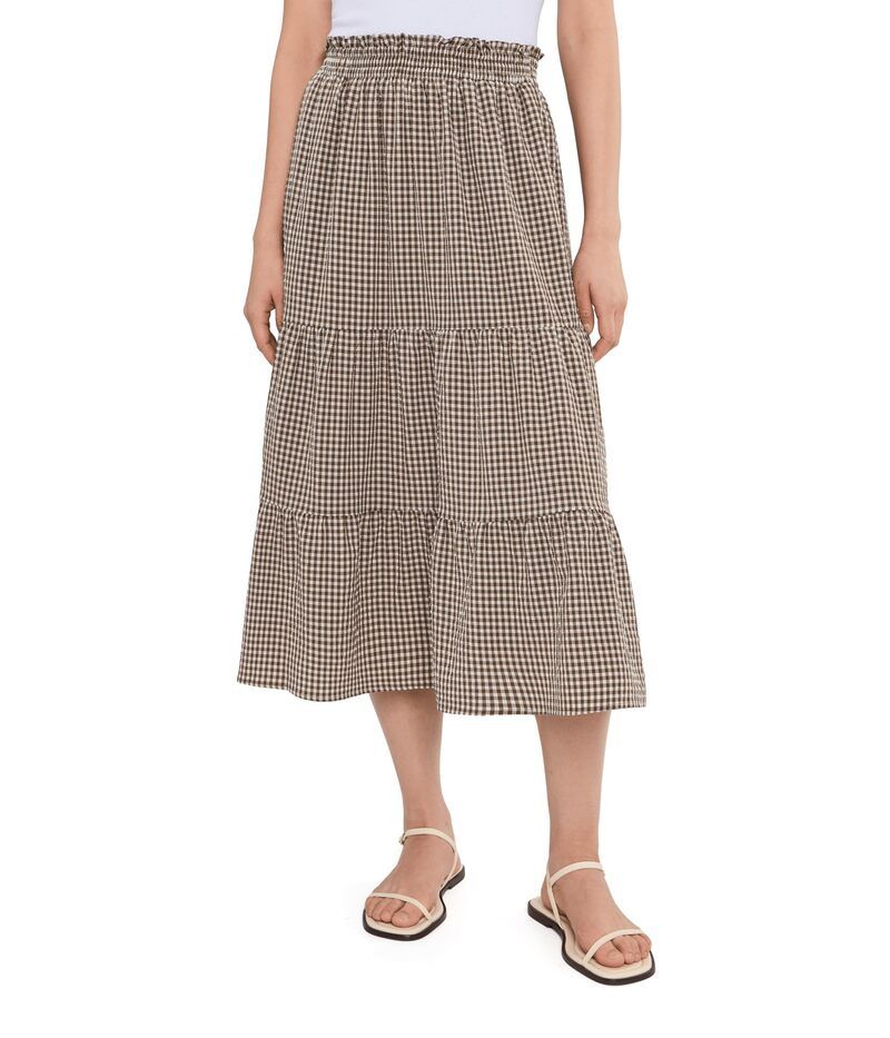 ドード アンドコー レディース ボトムスカート ティアード ミディ Toadco Sunkissed Tiered Midi Skirt Almond Pattern