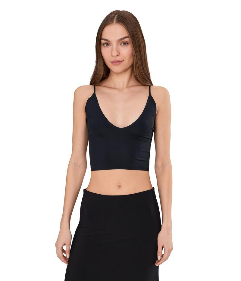 フリーピープル レディース トップス シャツ Free People Round Two Skinny Strap Black ブラック