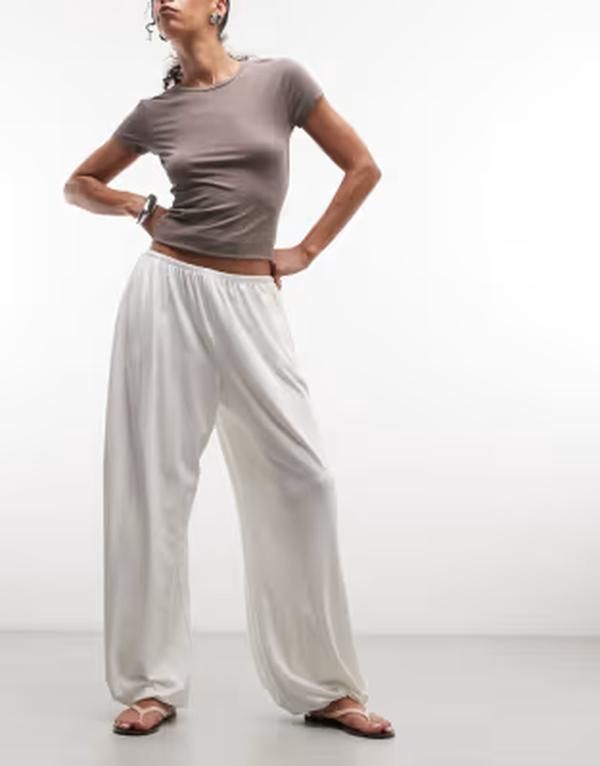 ウィークデイ レディース ボトムス カジュアルパンツ バルーンフィット Weekday balloon fit pants in offwhite オフホワイト