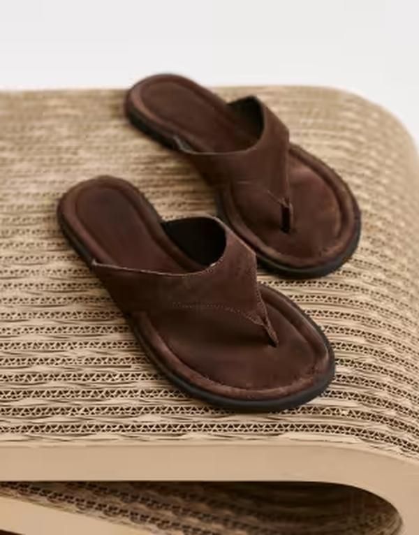 バガボンド レディース シューズ サンダル スエード Vagabond Zaida suede flip flops Brown ブラウン