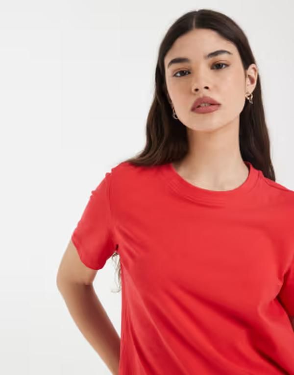 ヴェロモーダ レディース トップス Tシャツ Vero Moda Tshirt in lollipop レッド