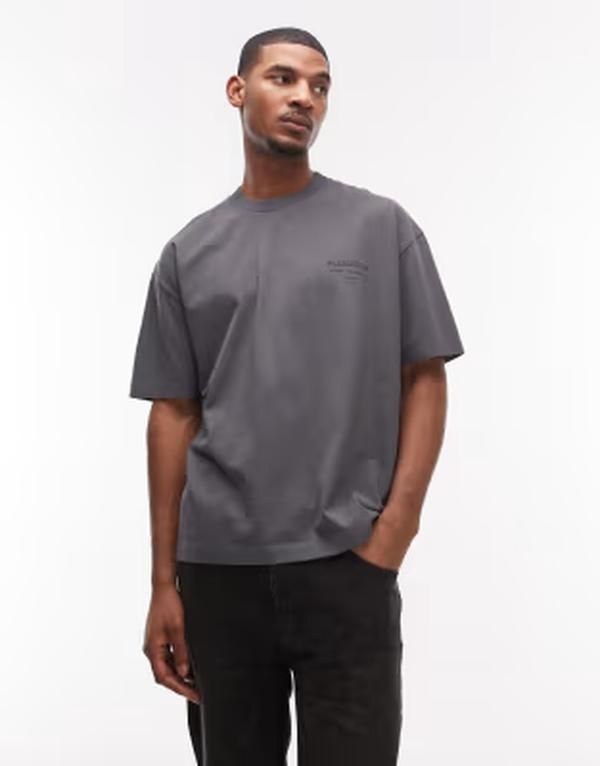 オールセインツ メンズ トップス Tシャツ ロゴ AllSaints Xander tonalogo tshirt in dark Blue ブルー