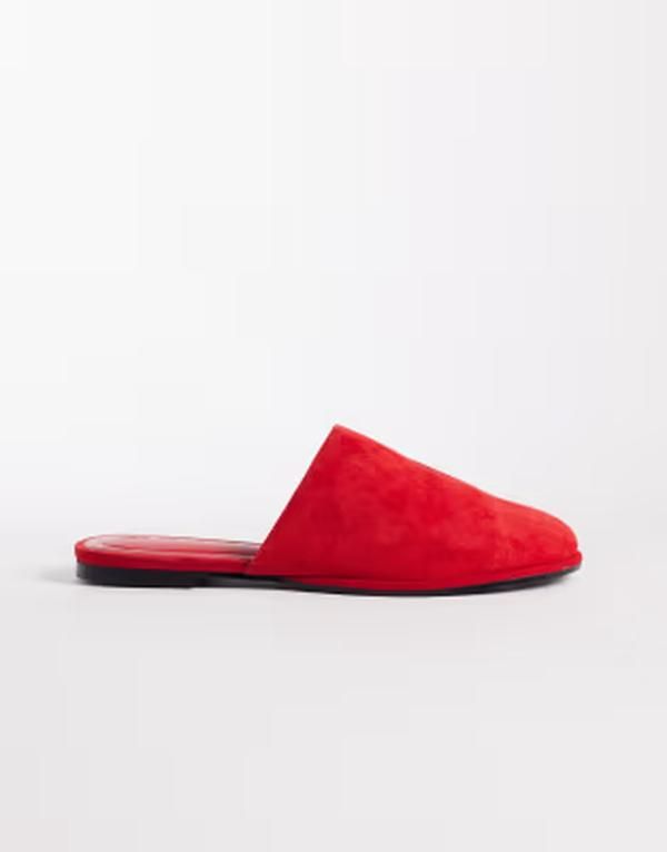 エイソス レディース シューズ サンダル スエード ASOS DESIGN Magnolia premium suede mules Red Suede レッド