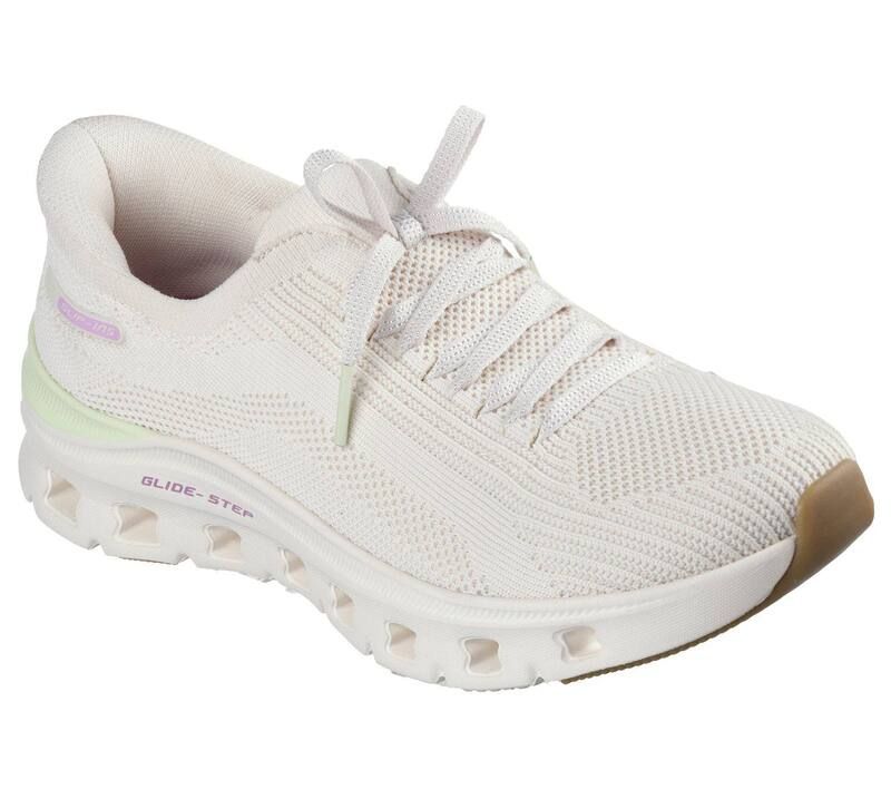 スケッチャーズ レディース シューズ スニーカー Skechers Hands Free Slipins GlideStepro Womens Comfort Sneakers Natural
