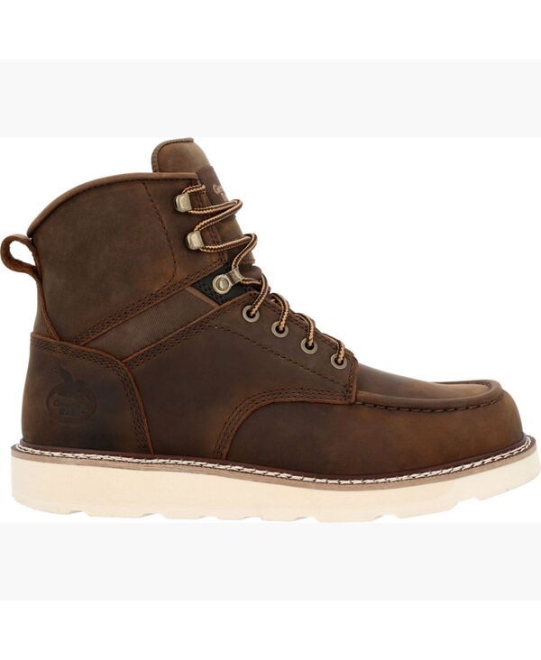 ジョージブーツ メンズ シューズ ブーツ・レインブーツ Tシャツ GEORGIA BOOT Mens Core 37 Wedge Steel Toe Work Boot Brown ブラウン