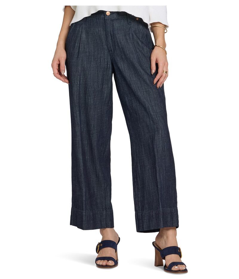 エヌワイディージェイ レディース ボトムス デニムパンツ アンクル ジーンズ NYDJ Teresankle Pleat Jeans in Dark Indigo Dark Indigo インディゴ