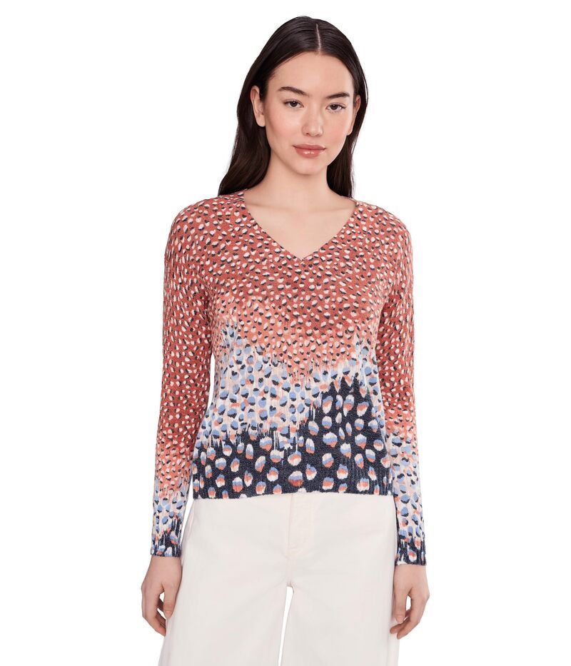 ニックプラスゾーイ レディース アウター ニット・セーター プチ NICZOE Petite Blue Dahlia Sweater Blue Multi ブルー