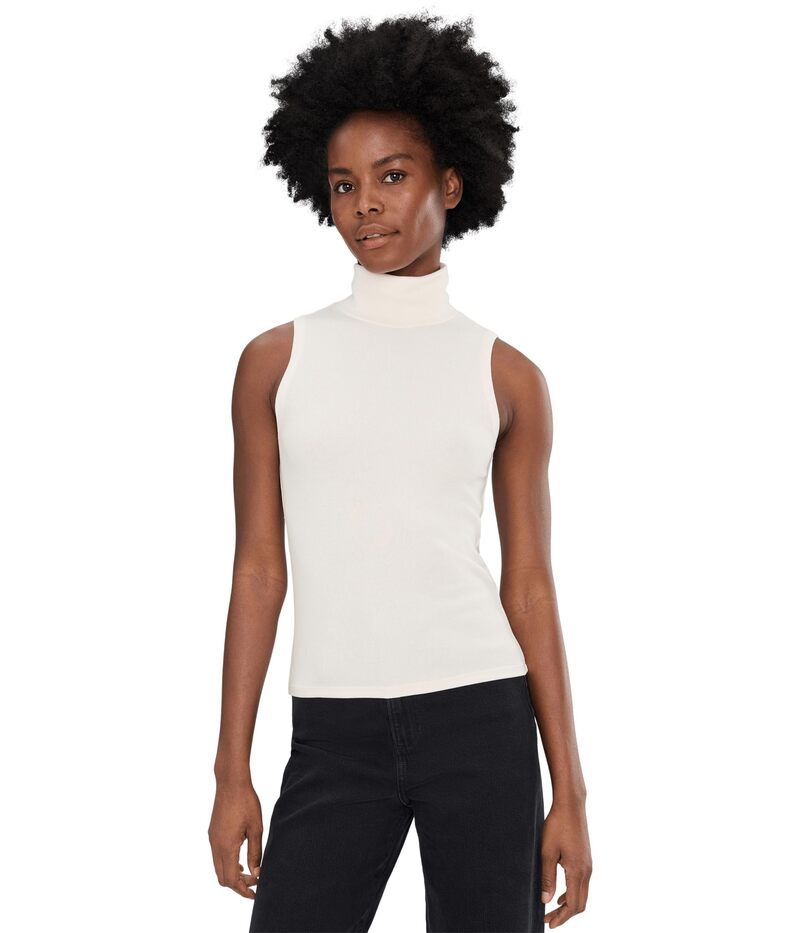ニックプラスゾーイ レディース トップス シャツ タートルネック ニット NICZOE Perfect Knit Rib Turtleneck Tank Classicream クリーム