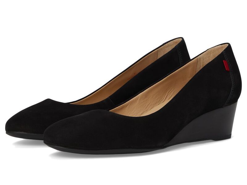 マークジョセフニューヨーク レディース シューズ ヒール Marc Joseph New York Prospect Wedge Black Nobuck ブラック