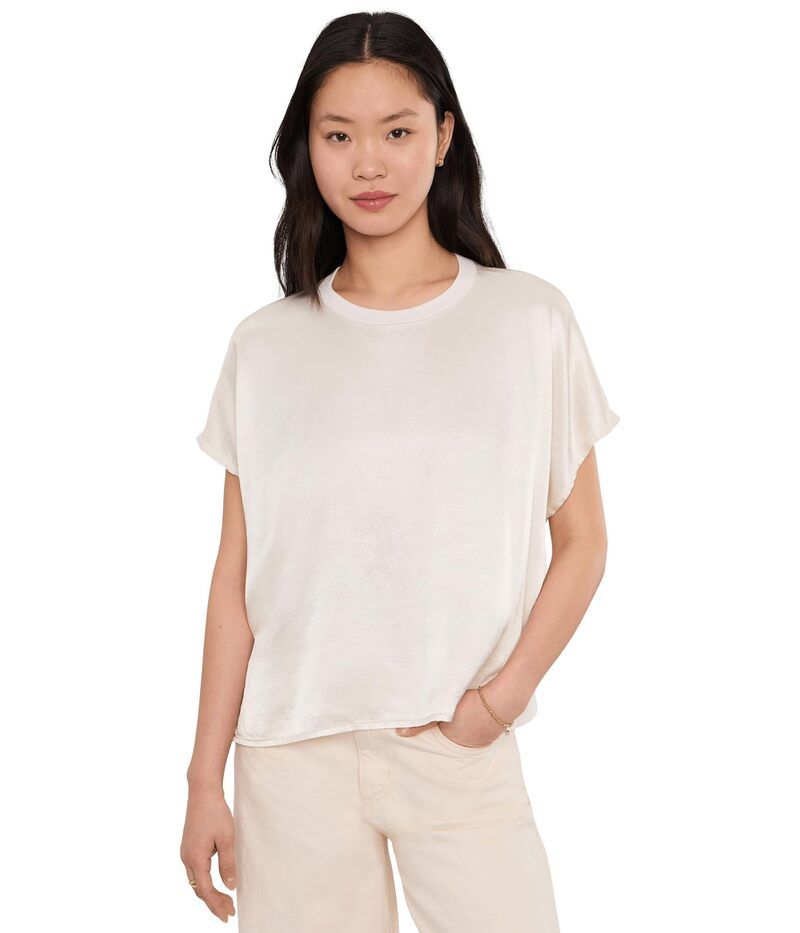 マイケルスターズ レディース トップス シャツ Michael Stars Flow Tee Chalk チョーク