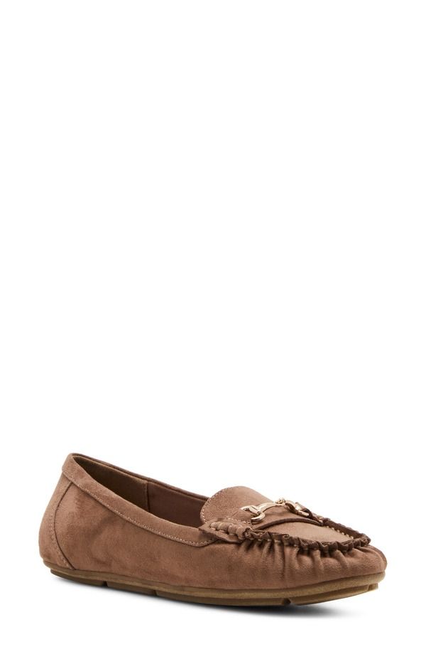 アンクライン レディース シューズ スリッポン・ローファー Anne Klein Hewlett Bit Loafer Taupe トープ