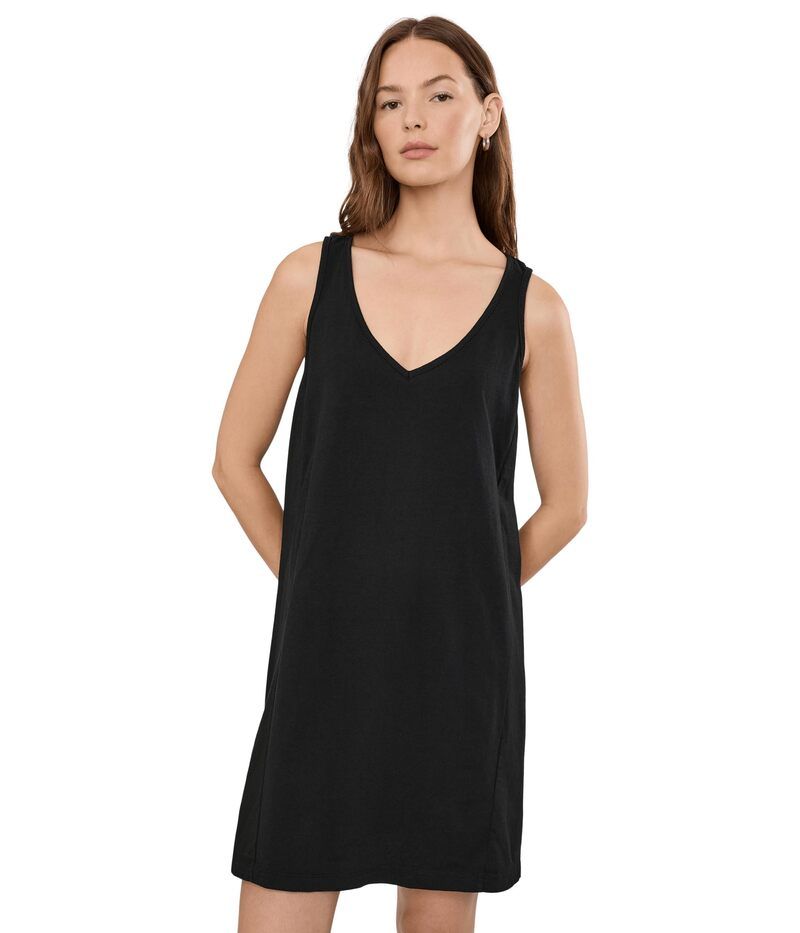 マイケルスターズ レディース トップス ワンピース ミニ Michael Stars Camilla Mini Scoop Neck Tank Dress Black ブラック