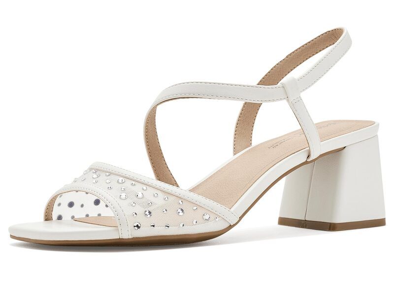 ライフストライド レディース シューズ ヒール サンダル Lifestride Cheyenne Slingback Sandals White ホワイト