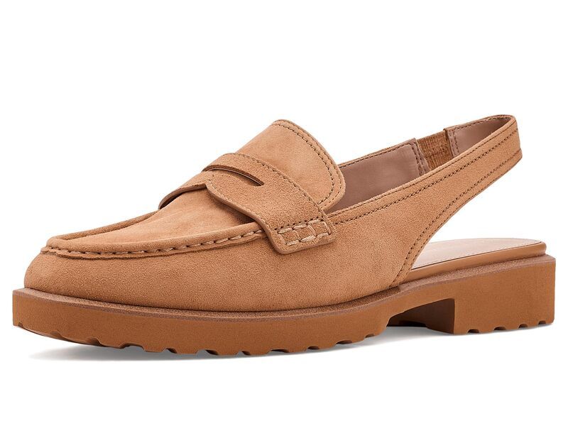 コールハーン レディース シューズ スリッポン・ローファー Cole Haan Gwendolyn Penny Sling Loafers Biscuit Suede