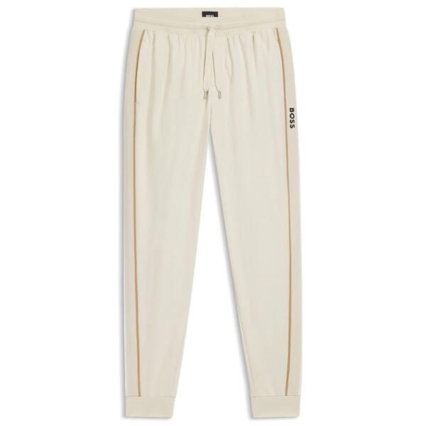 ボス メンズ アウター ジャケット・ブルゾン パンツ トラックスーツ Boss Iconic Pants 10269546 02 Tracksuit Bottomens White ホワイト