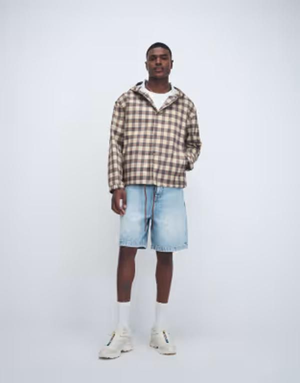 エイソス メンズ アウター ジャケット・ブルゾン コート ASOS DESIGN stormMAX waterproof oversized raincoat in plaid チェック 25,404円