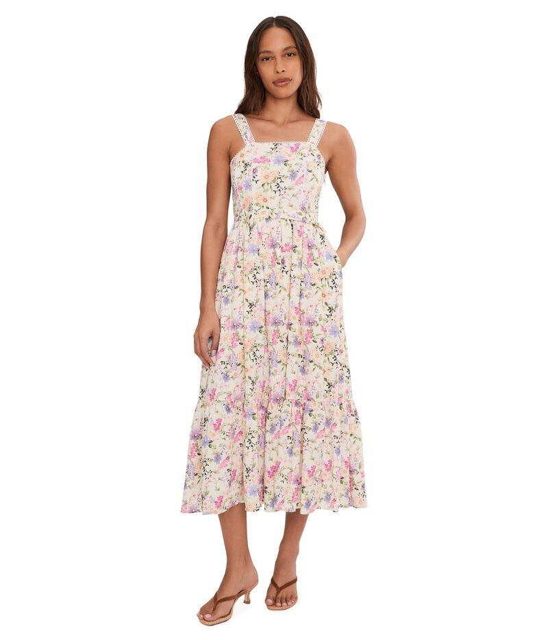 セセ レディース トップス ワンピース ミディ リネン CeCe Linen Midi Tank Dress New Ivory アイボリー