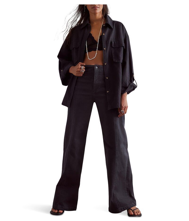 フリーピープル レディース ボトムス デニムパンツ ジーンズ Free People We The Free Libre WideLeg Jeans Cafe Noir