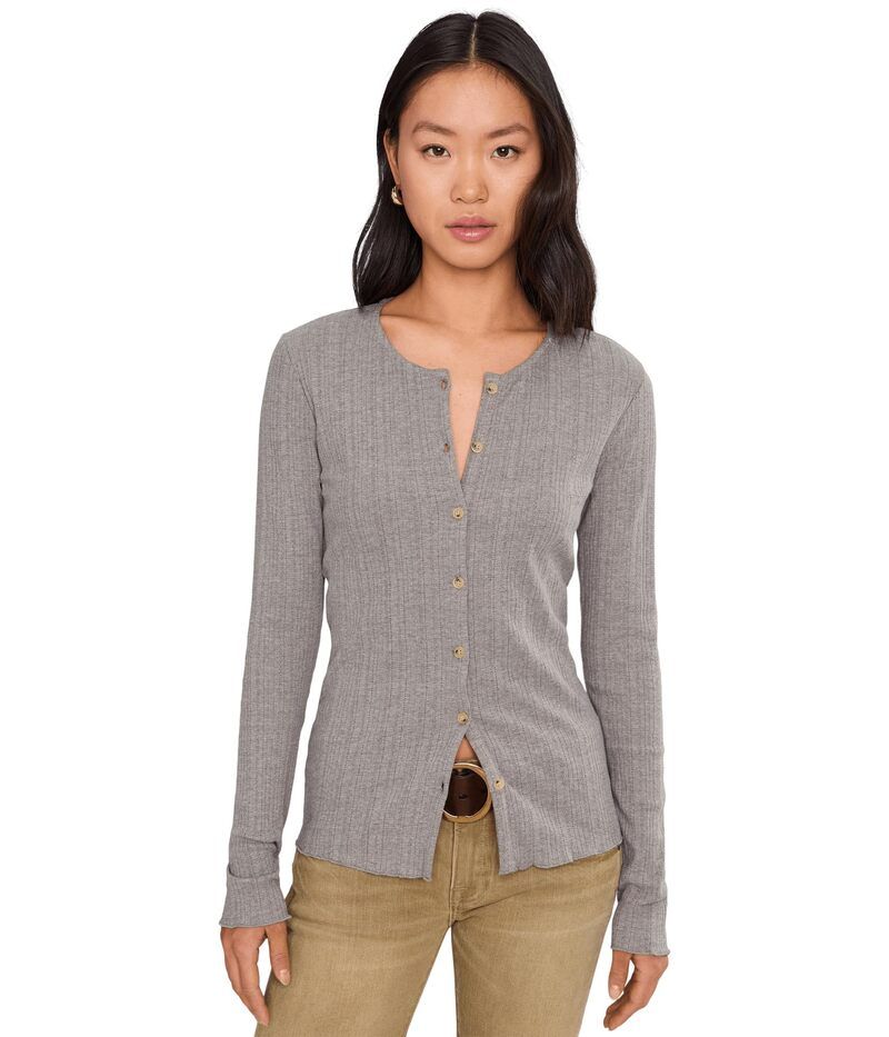 ファレティ レディース アウター ニット・セーター カーディガン Faherty Paradise Pointelle Cardigan Medium Grey Heather グレー 22,792円