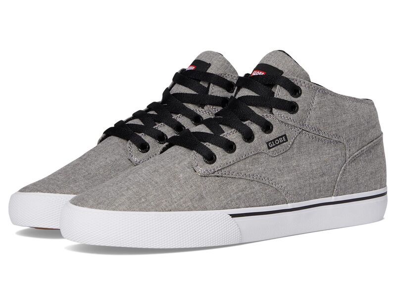 グローブ メンズ シューズ スニーカー Globe Motley Mid Grey Chambray グレー