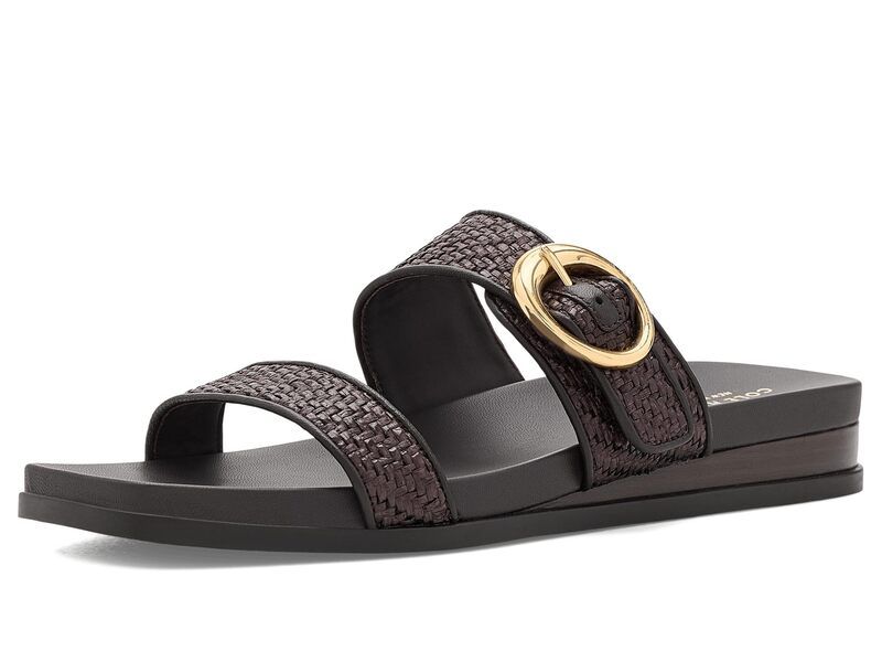 コールハーン レディース シューズ サンダル Cole Haan Oaklynn Double Band Footbed Sandals Dark Brown Raff ブラウン