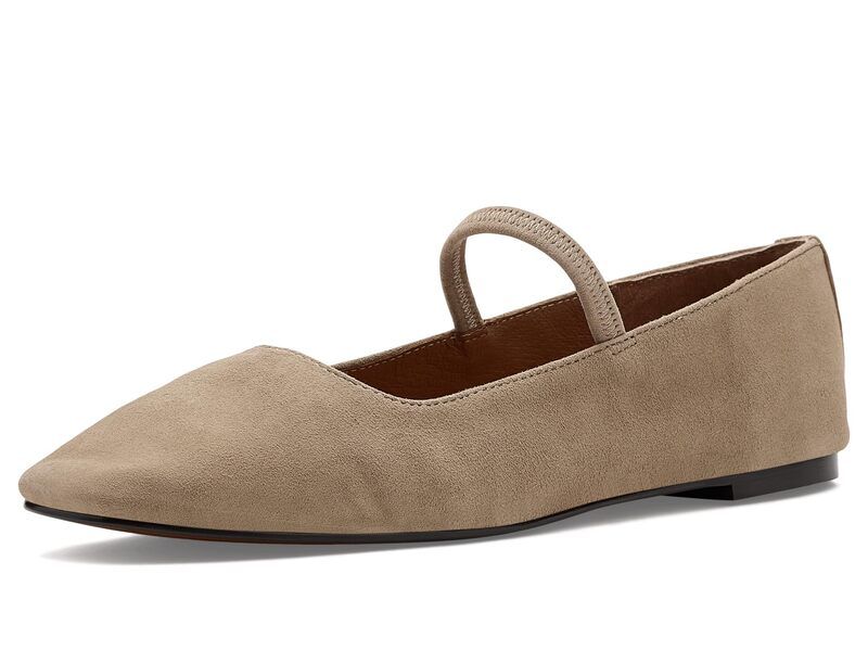 メイドウェル レディース シューズ サンダル スエード Madewell The Greta Ballet Flat In Suede Driftwood