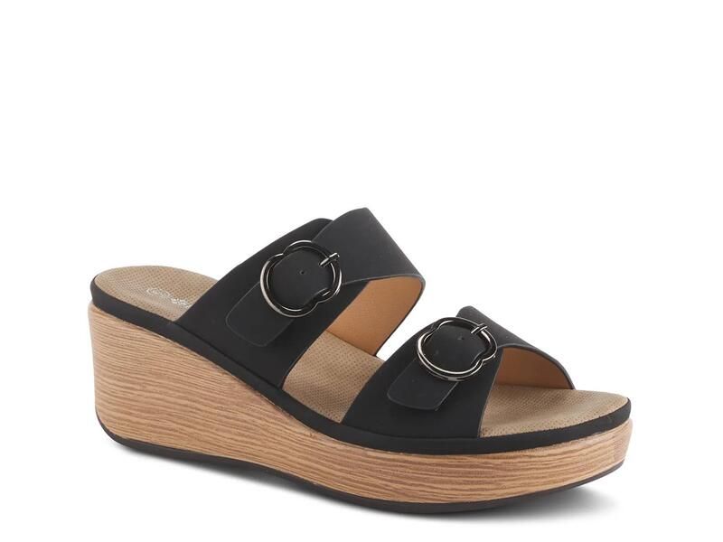 パトリシア レディース シューズ サンダル PatriziaShaniho Wedge Sandal Black ブラック