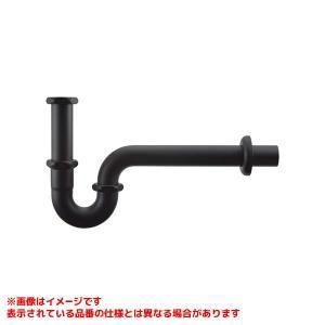 【新品・5営業日で発送】KAKUDAI カクダイ Pトラップ(テール管つき・38・マットブラック)【299-023-MD】