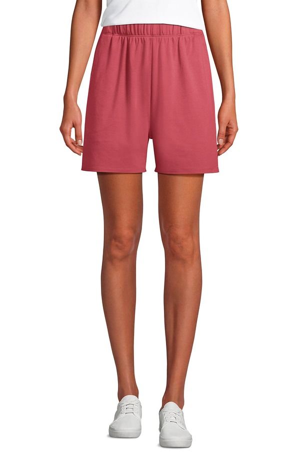 ランズエンド レディース ボトムス ハーフパンツ・ショーツ ショートパンツ ニット Lands End Sport Knit High Rise Shortsoft Mojave Rose