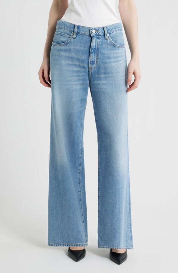 フレーム レディース ボトムス デニムパンツ ワイドレッグ ジーンズ FRAME The Off Duty Stroll Wide Leg Jeans Frey
