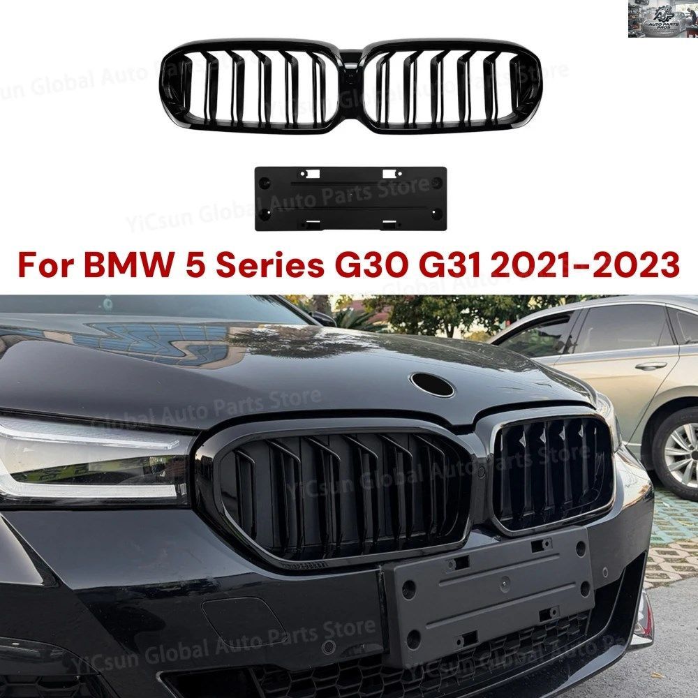 フロントフードグリル レーシングバンパー グリル エクステリア BMW 5シリーズ G30 G31 2021-2023 正規カスタムパーツ