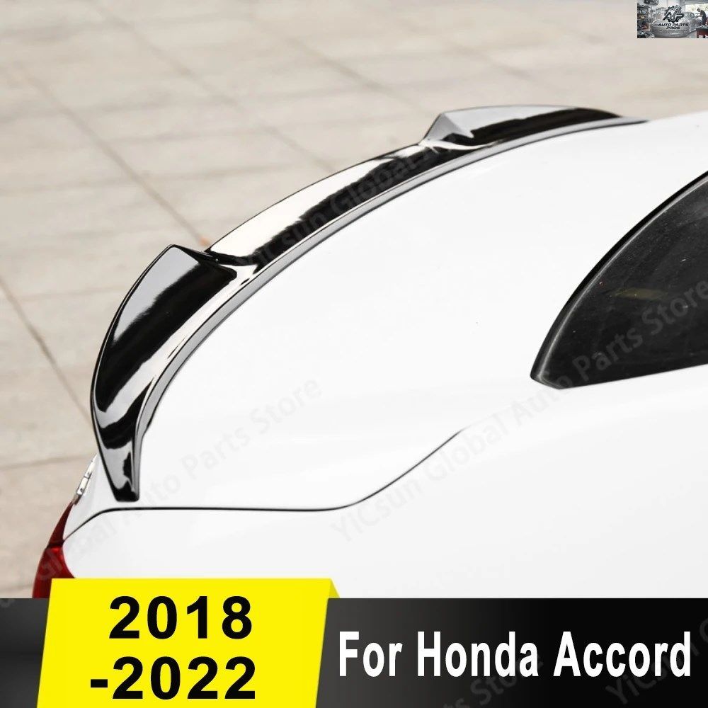 ABS樹脂製 カーボンリアトランクリッドブーツダックテール スポイラーウィング 2018 19 20 21 22 ホンダ アコード 外装チューニングアクセ