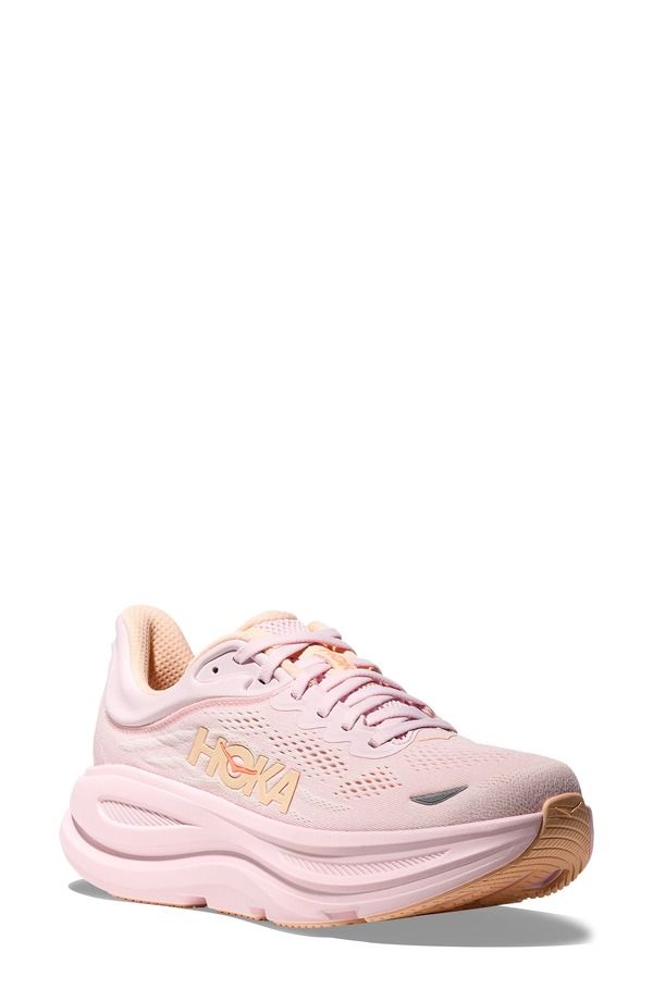 ホカオネオネ レディース シューズ スニーカー HOKA Bondi 9 Running Shoe Lilacream Tangerine Glow クリーム
